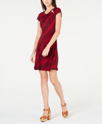 Michael Kors Strapless Red Dress